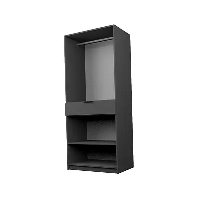 картинка Шкаф ЭКОН распашной 2-х дверный с ящиком со штангой с 2-мя зеркалами от магазина КУПИ КУПЕ